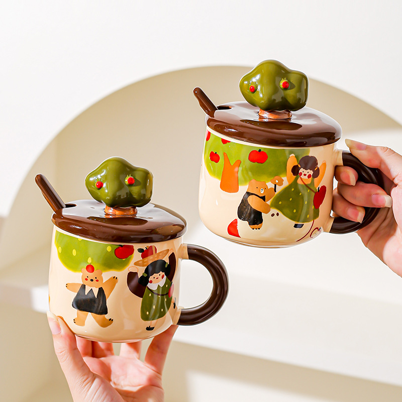 Anime Merchandise Mugs - Tasse couverte en céramique pour fille,